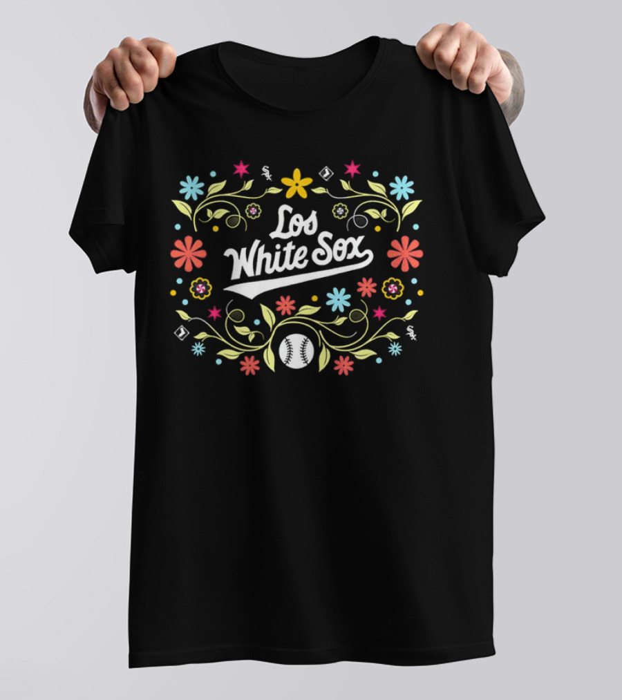 Los White Sox Floral Baseball T-Shirt