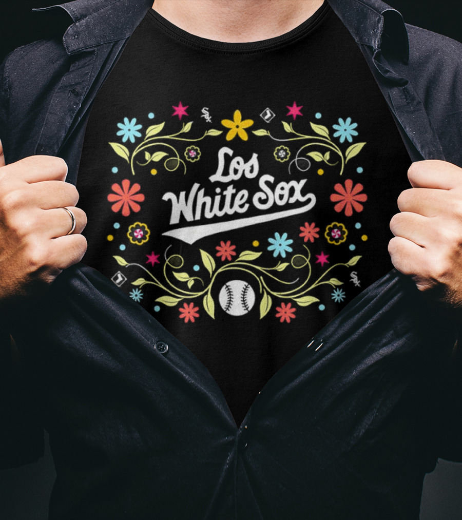 Los White Sox Floral Baseball T-Shirt