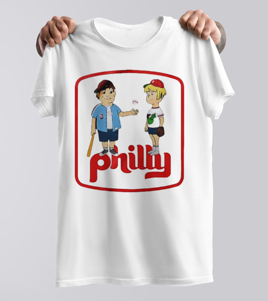 Philadelphia Phillies Phil And Phillis Philly Baseball Cartoon T-Shirt