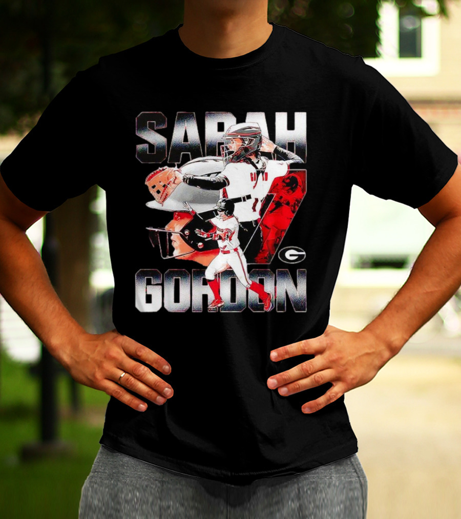 Sarah Gordon 7 Georgia Bulldogs T-Shirt