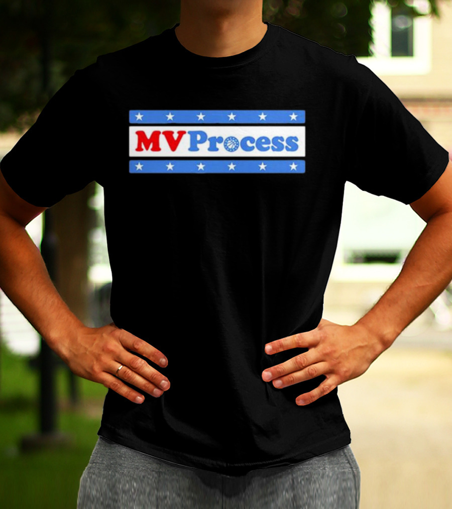 Philadelphia Basketball MVProcess Stars And Hoops T-Shirt