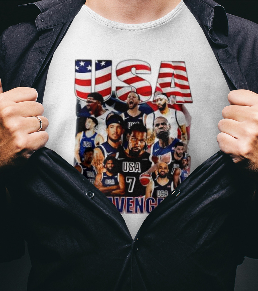 USA The Avengers All Team Players Basketball Stars T-Shirt