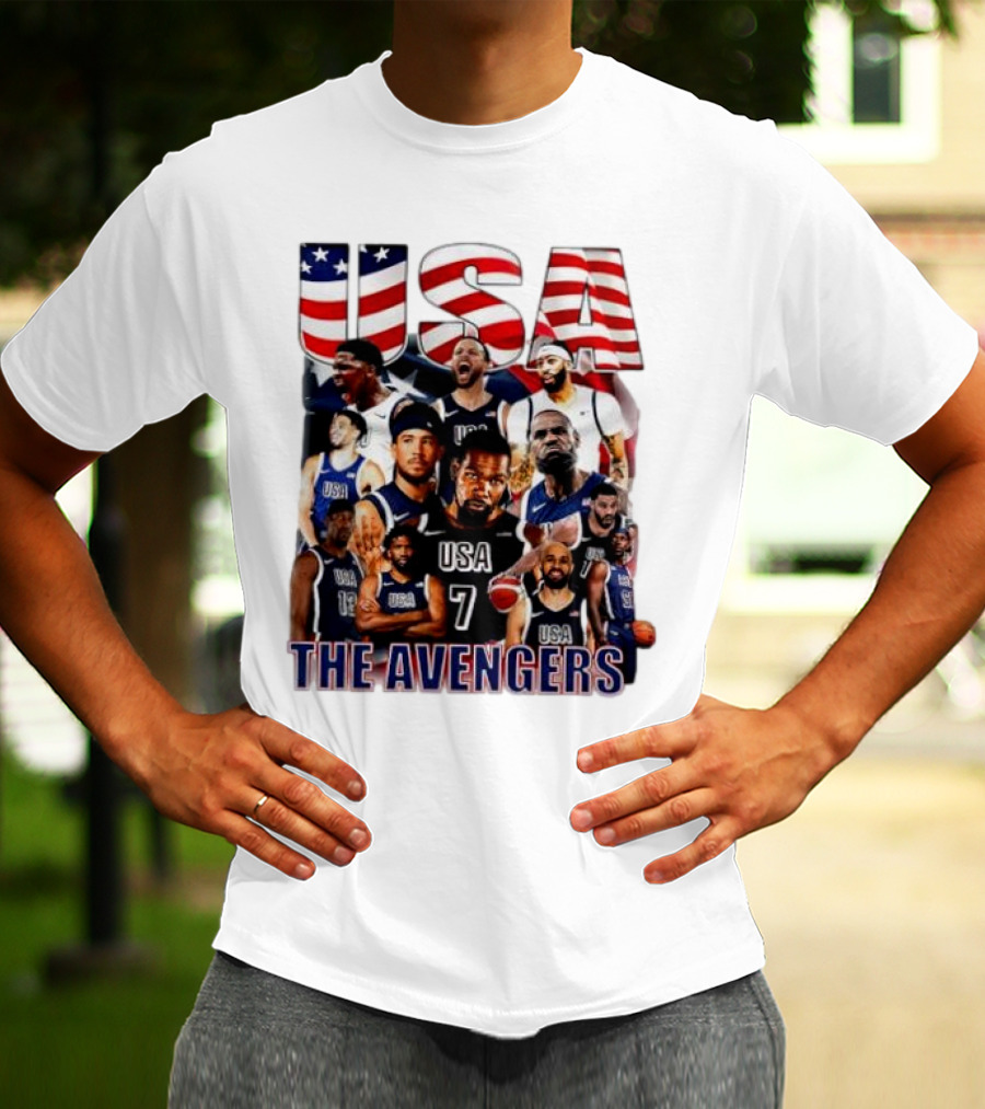 USA The Avengers All Team Players Basketball Stars T-Shirt