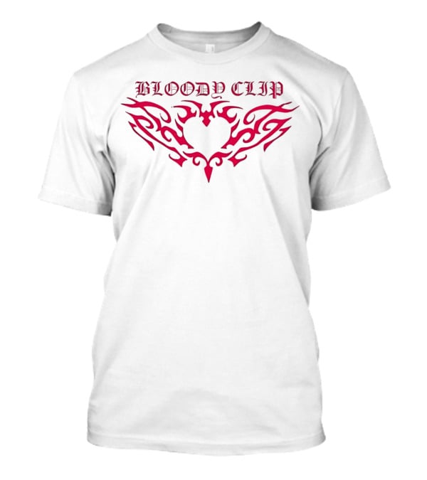 BLOODY CLIP Tribal Heart T-Shirt