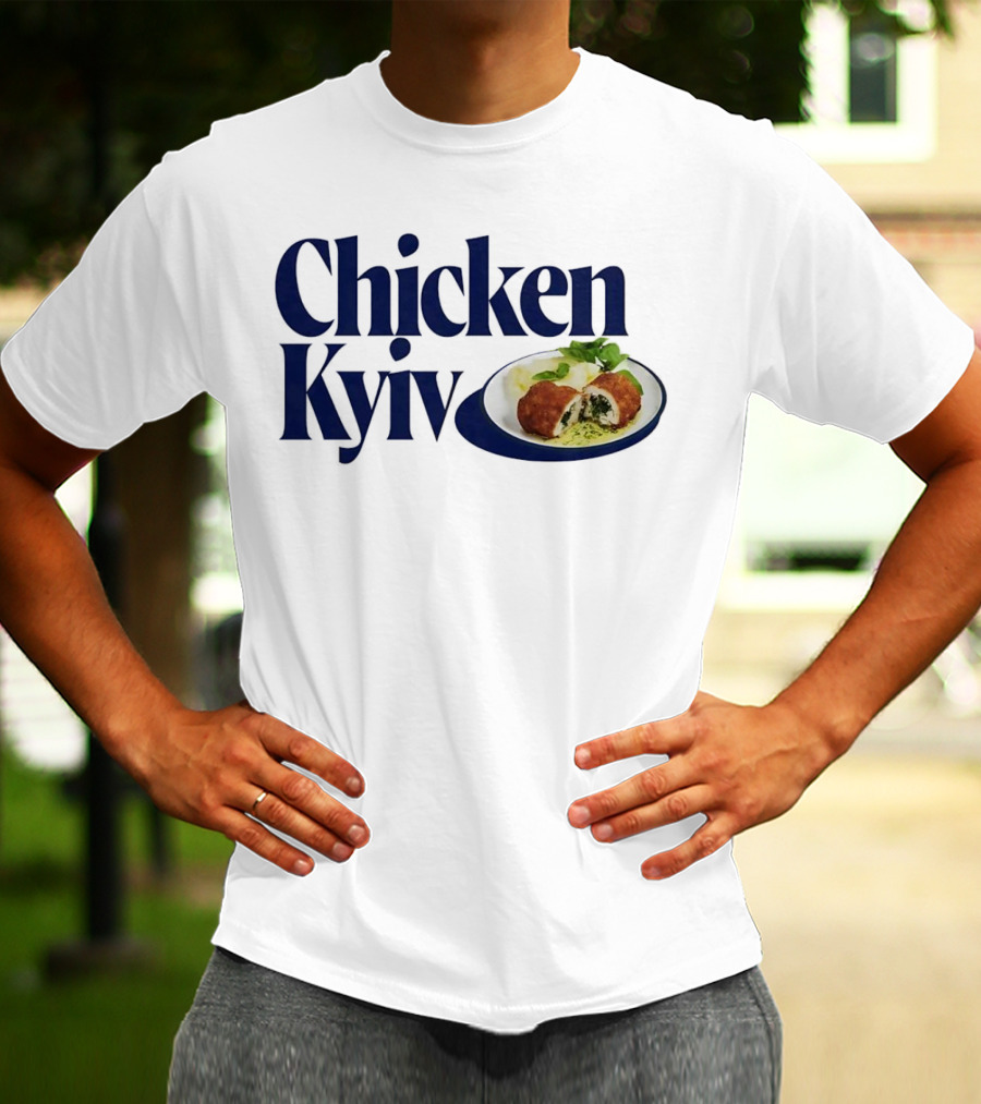 Chicken Kyiv Plate With Stuffed Cutlet And Greens T-Shirt
