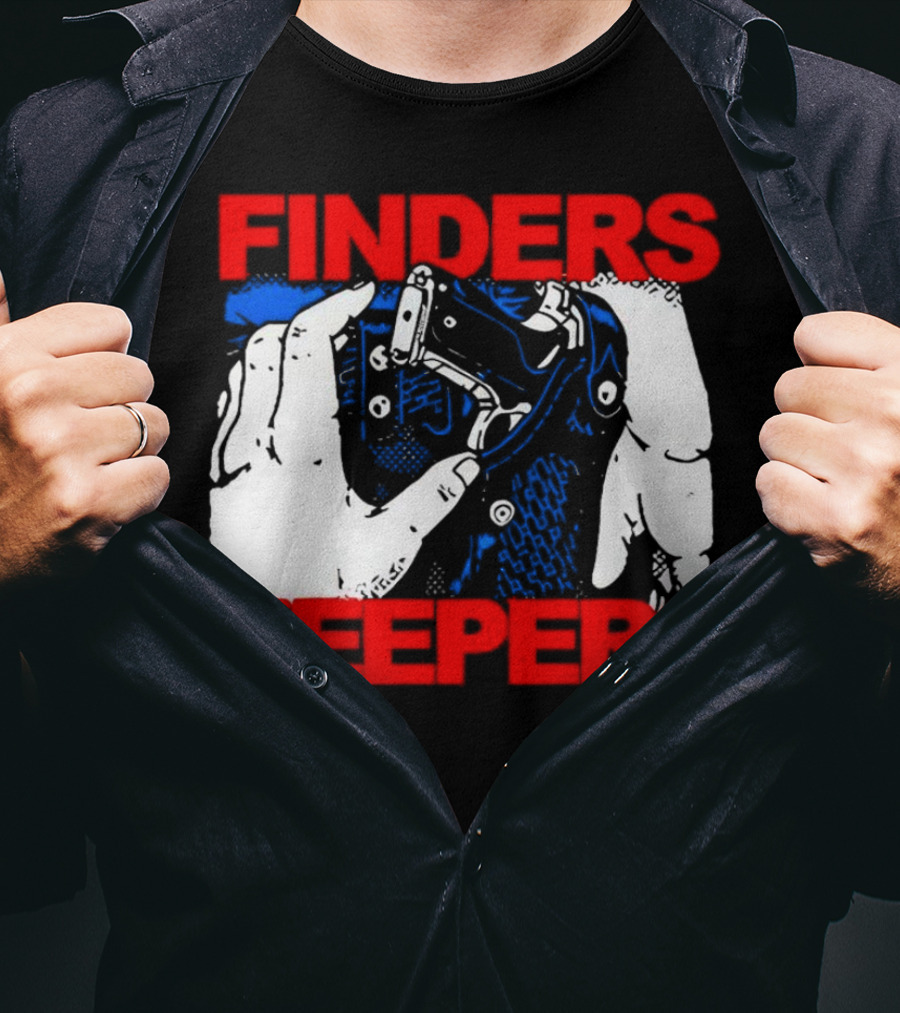 Finders Keepers Gun In Holster Pop T-Shirt