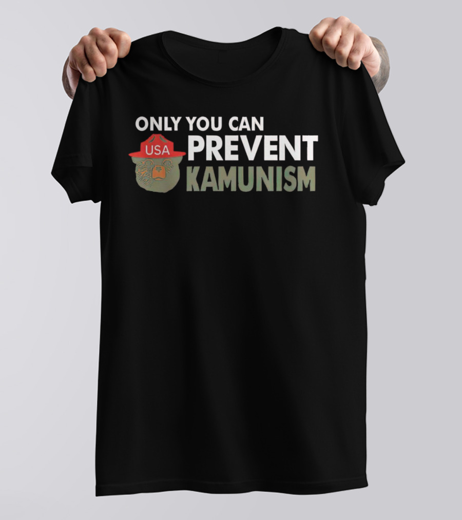 Only You Can Prevent Kamunism USA Bear Hat T-Shirt