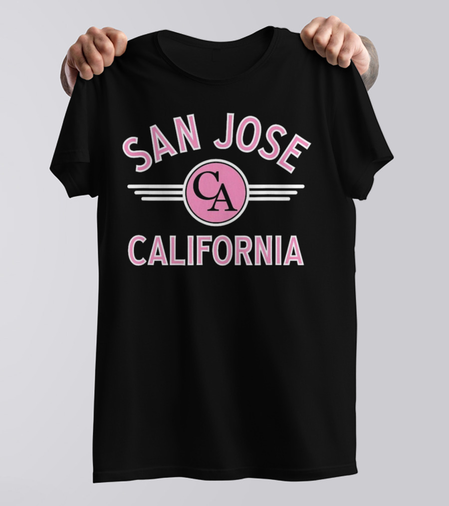San Jose California Pink Circle CA T-Shirt