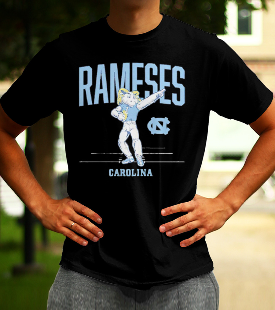Rameses Carolina Tar Heels Football Mascot T-Shirt