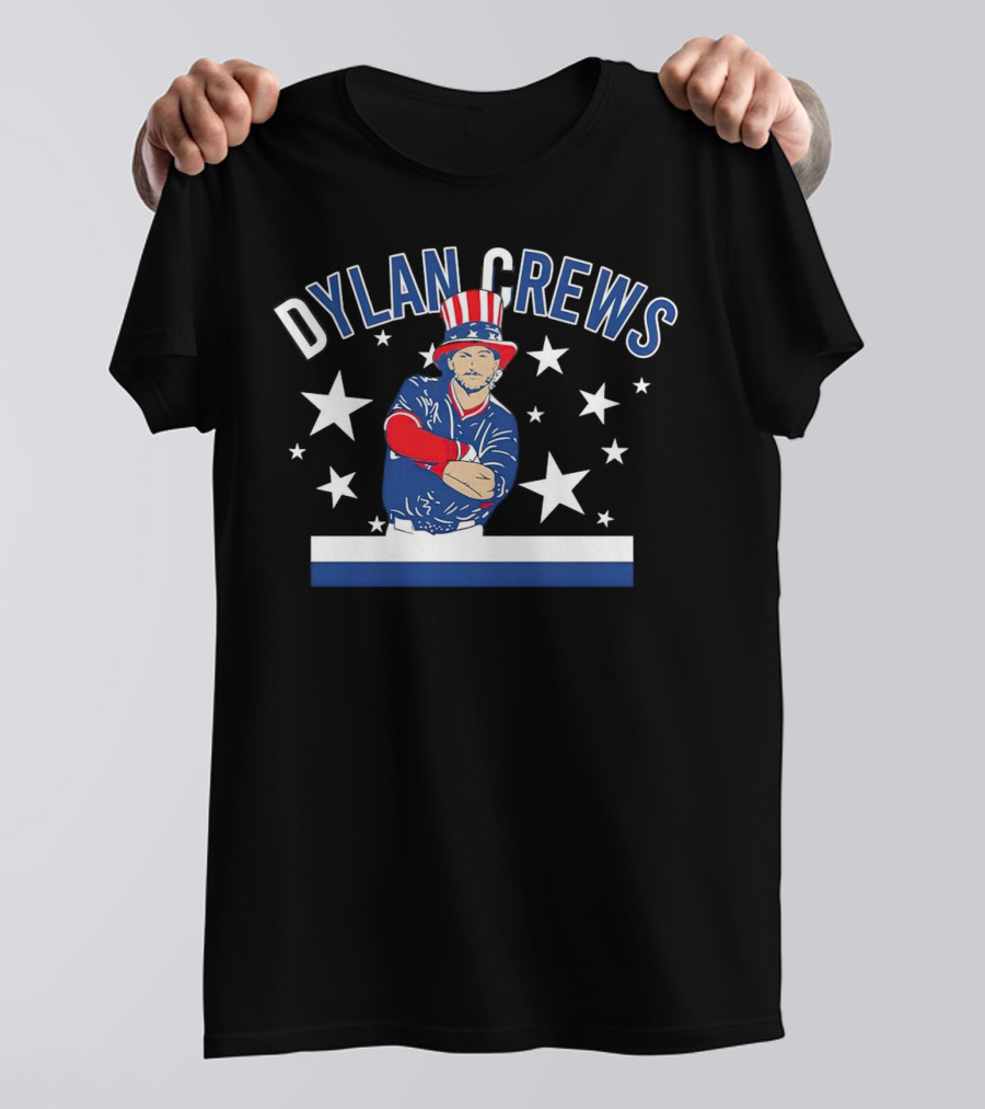 Dylan Crews Uncle Slam Washington Nationals Stars Patriotic Baseball T-Shirt