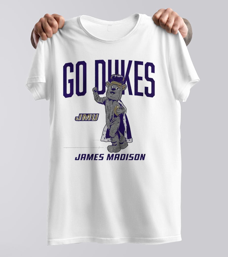 James Madison Dukes JMU Go Dukes Mascot T-Shirt