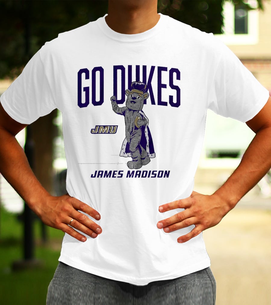 James Madison Dukes JMU Go Dukes Mascot T-Shirt