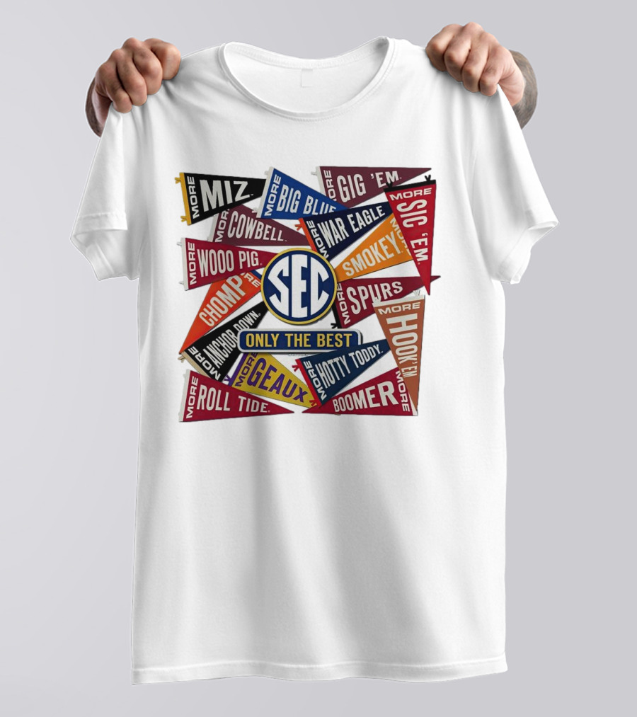 SEC Only The Best Mizzou Tigers More Pennants T-Shirt