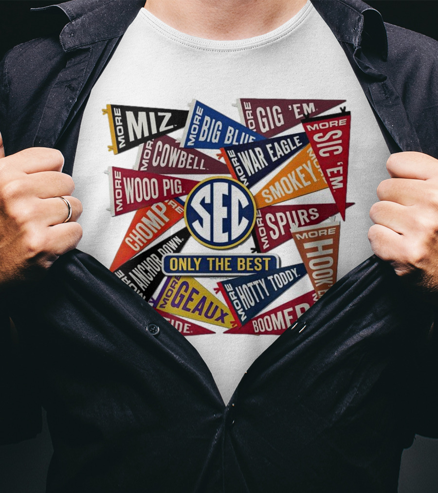 SEC Only The Best Mizzou Tigers More Pennants T-Shirt