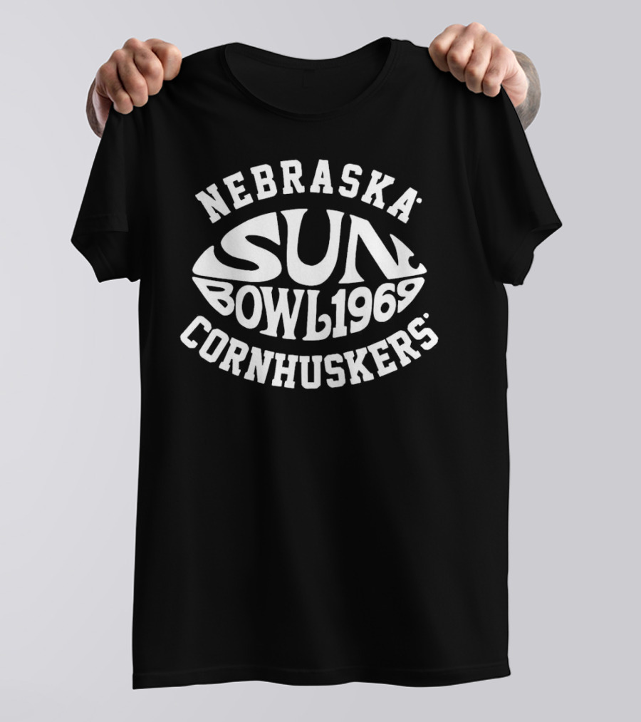 Nebraska Cornhuskers Sun Bowl 1969 Vintage Football T-Shirt