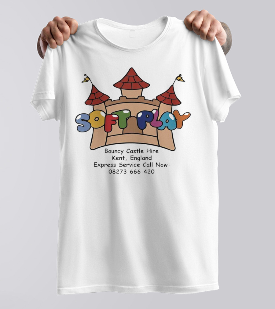 Soft Play Bouncy Castle Hire Kent England Express Service T-Shirt