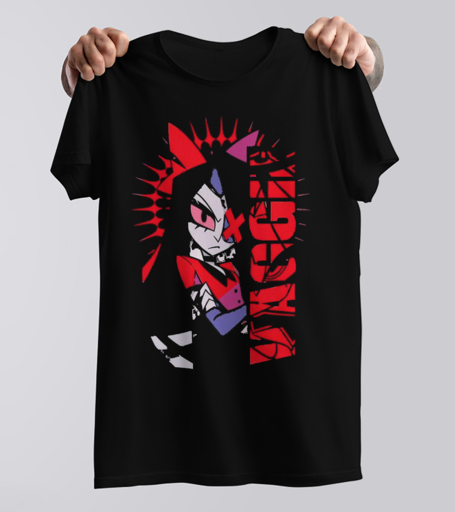 Vaggie Hazbin Hotel Edgy Character Art Concept T-Shirt