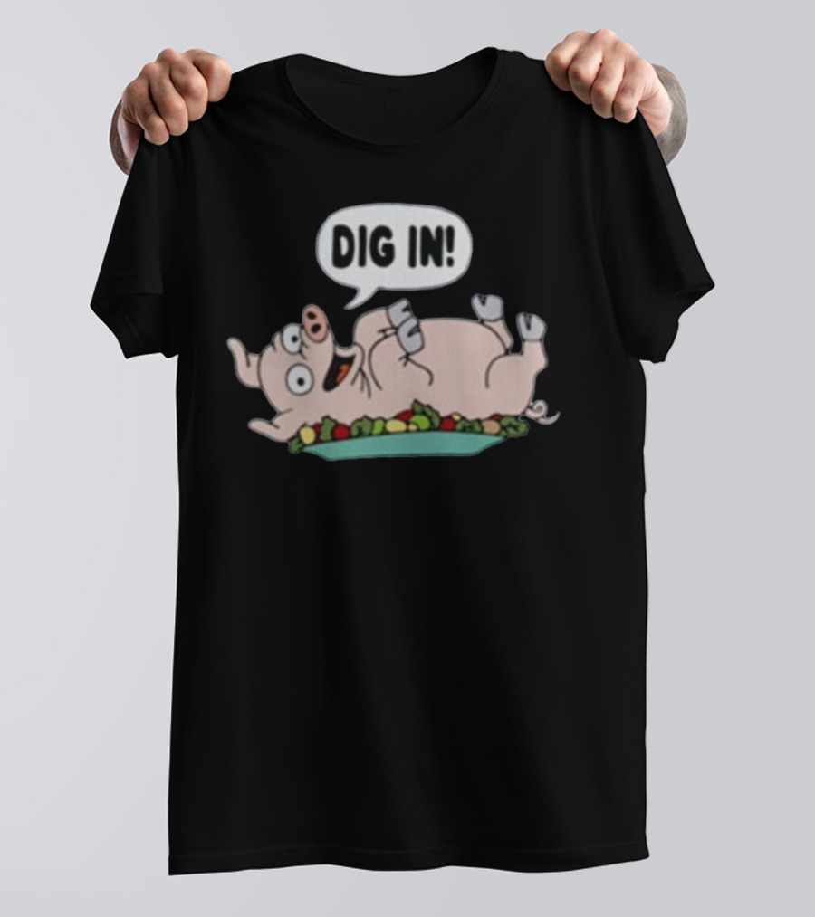 Homer The Simpsons Spider Pig Dig In T-Shirt