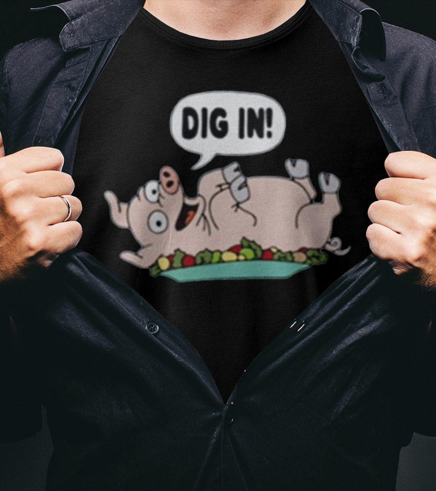 Homer The Simpsons Spider Pig Dig In T-Shirt