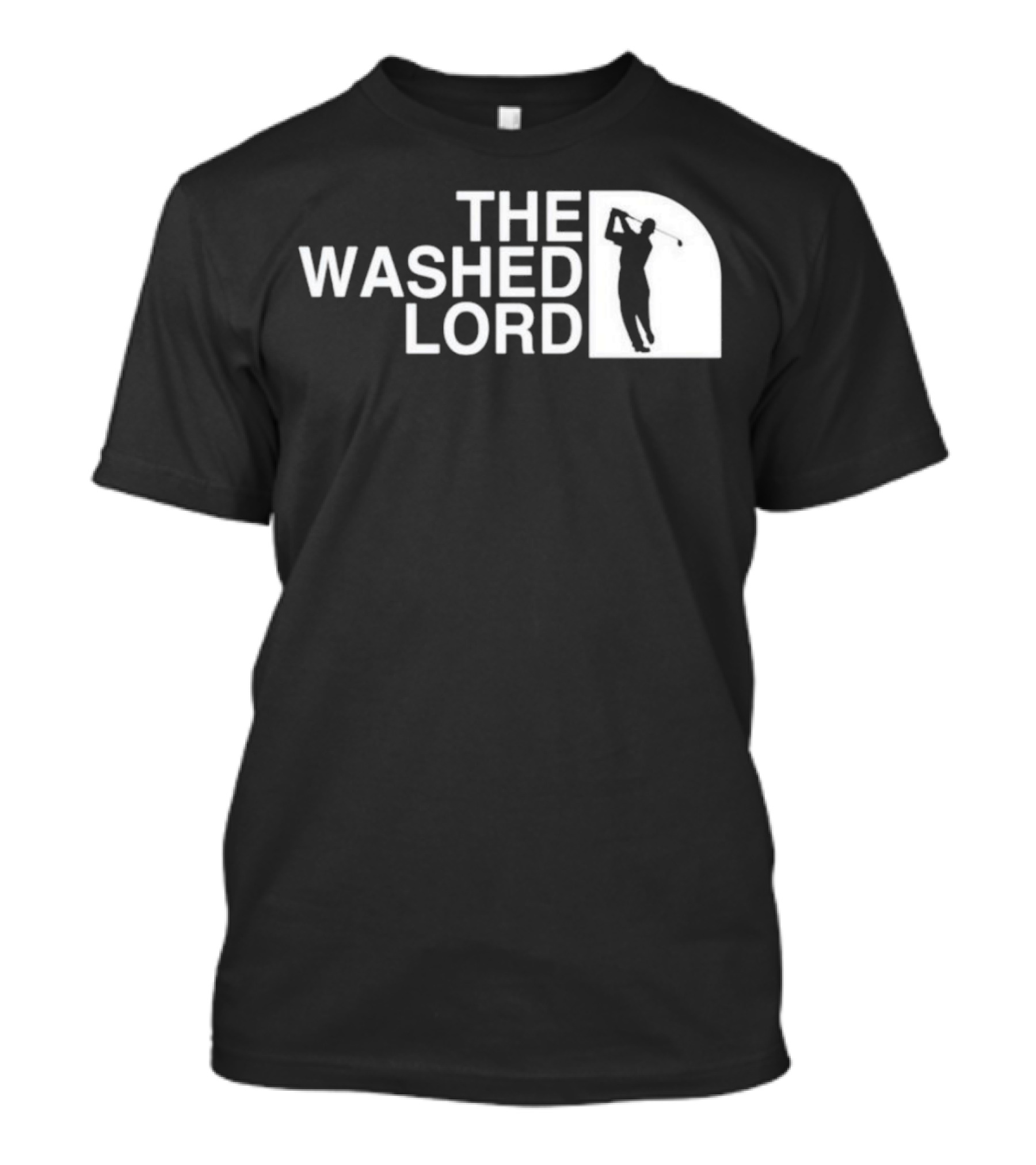 The Washed Lord Golf Swing Silhouette Mock T-Shirt