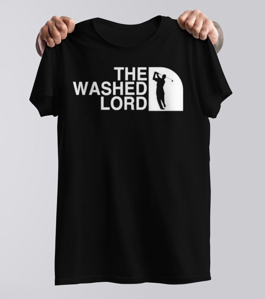 The Washed Lord Golf Swing Silhouette Mock T-Shirt