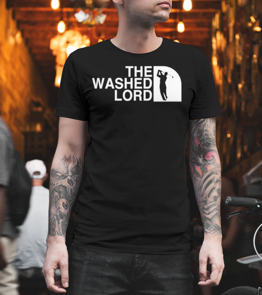 The Washed Lord Golf Swing Silhouette Mock T-Shirt