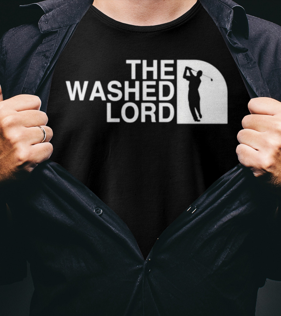 The Washed Lord Golf Swing Silhouette Mock T-Shirt