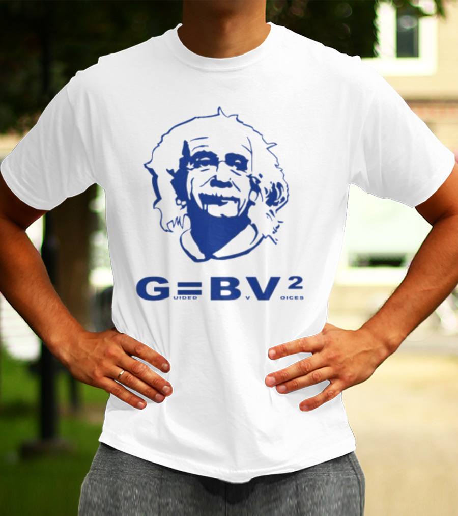 Guided By Voices Albert Einstein G=BV² Blue T-Shirt