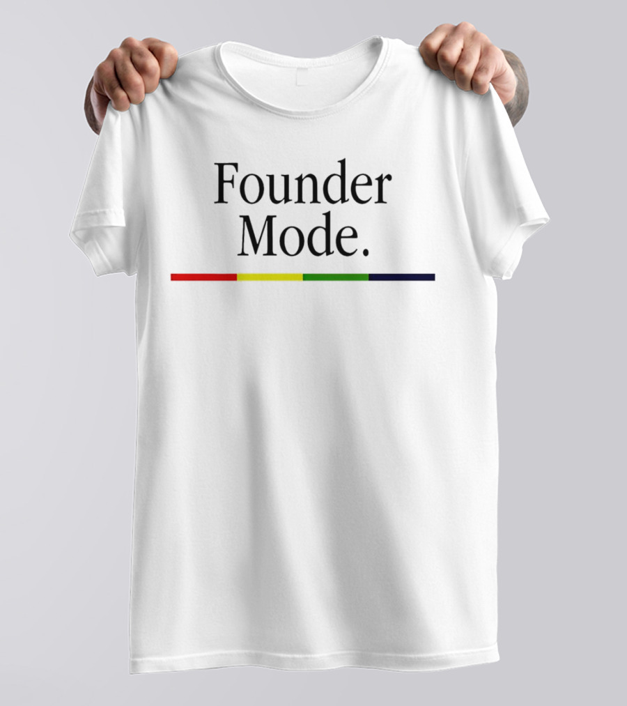 Founder Mode Levelsio Color Bar T-Shirt
