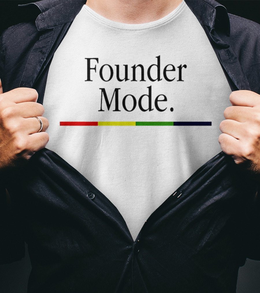 Founder Mode Levelsio Color Bar T-Shirt