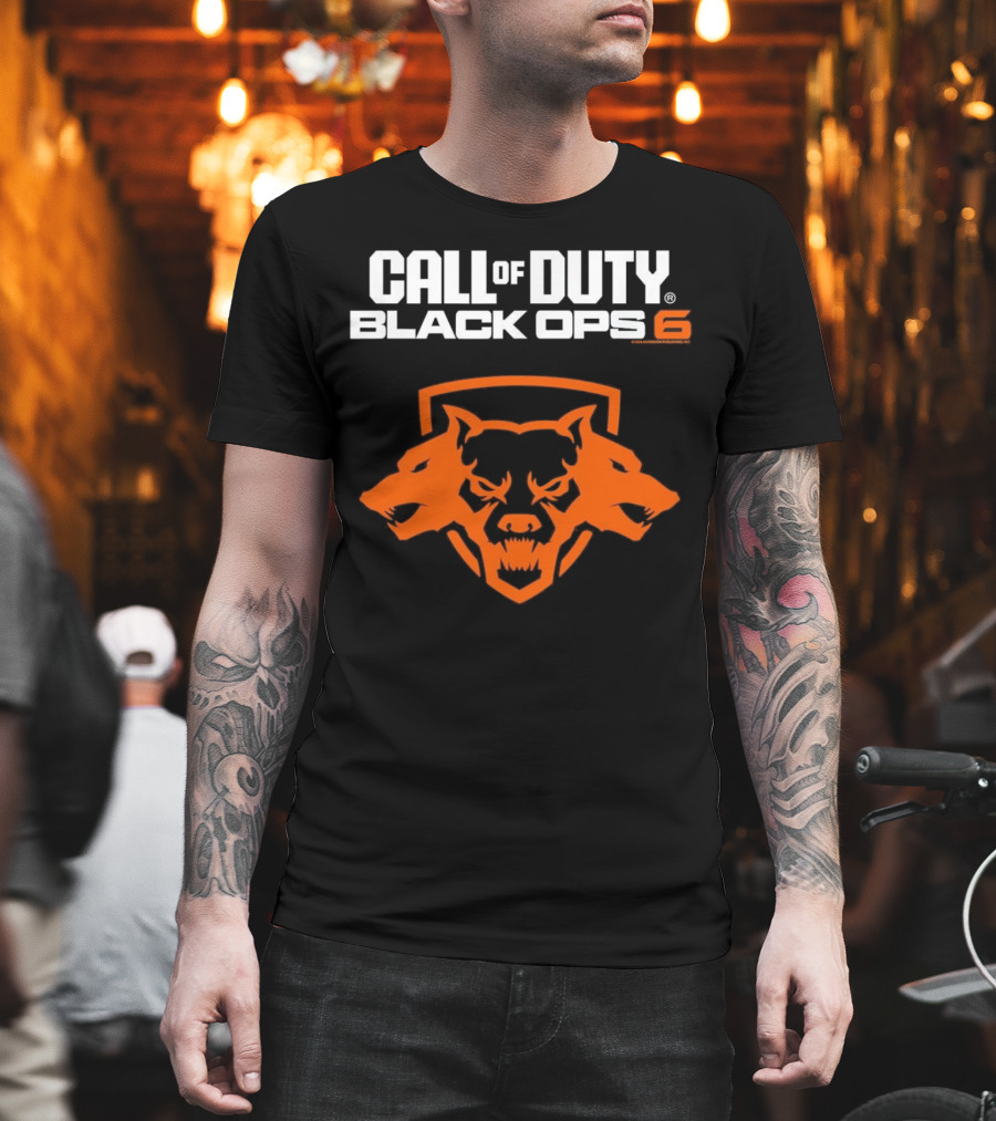 Ripple Junction Call Of Duty Black Ops 6 Orange Cerberus T-Shirt