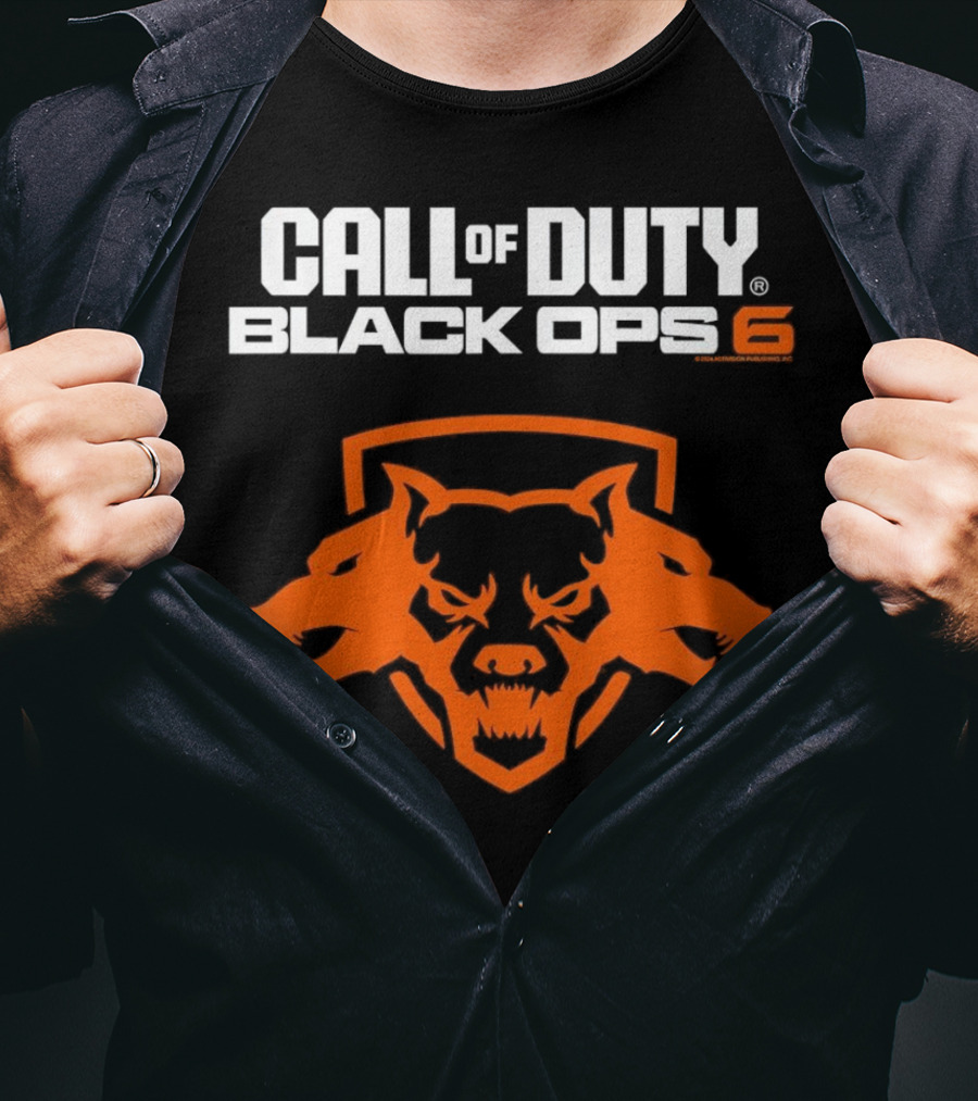 Ripple Junction Call Of Duty Black Ops 6 Orange Cerberus T-Shirt