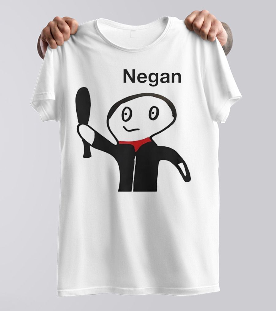 Negan Character With Bat From The Walking Dead T-Shirt