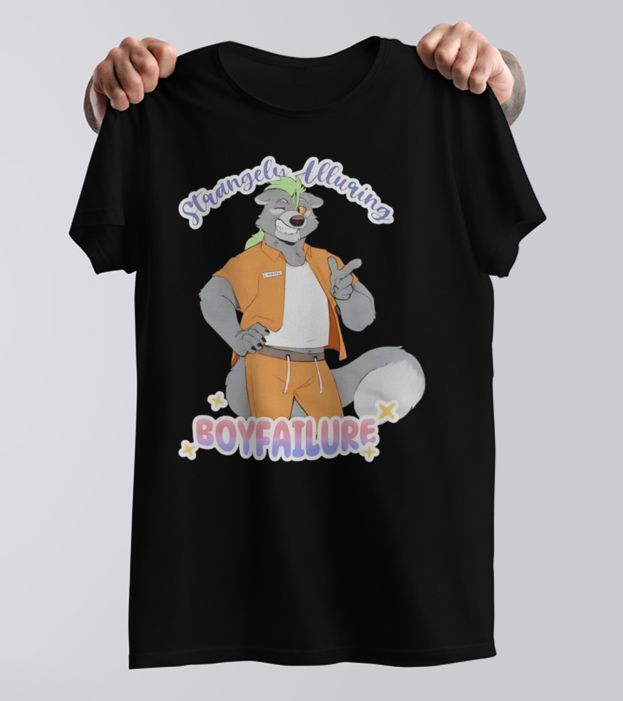 Strangely Alluring Boyfailure Anthro Character In Orange T-Shirt