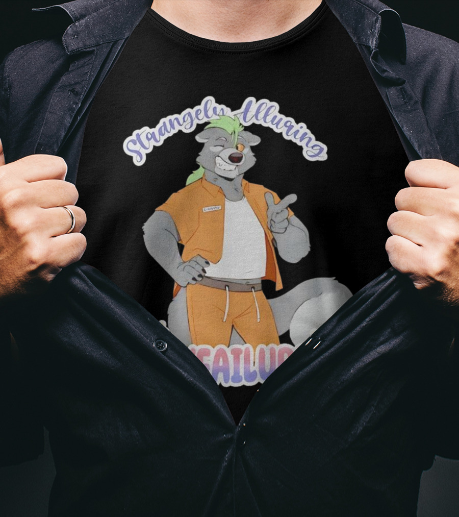 Strangely Alluring Boyfailure Anthro Character In Orange T-Shirt