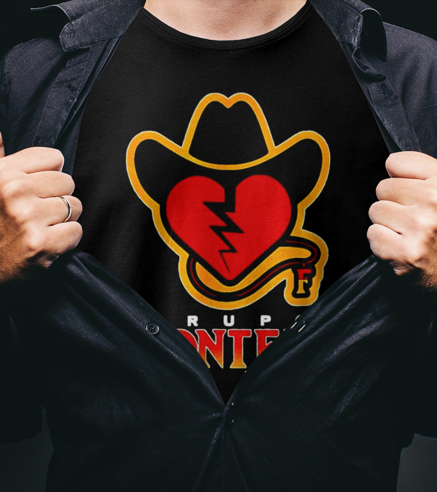 Grupo Frontera Mexican Heart Cowboy Hat Logo Music Musica Mexico T-Shirt