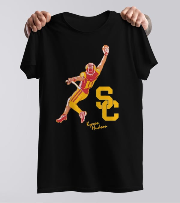 Kyron Hudson USC Trojans Football Catch T-Shirt