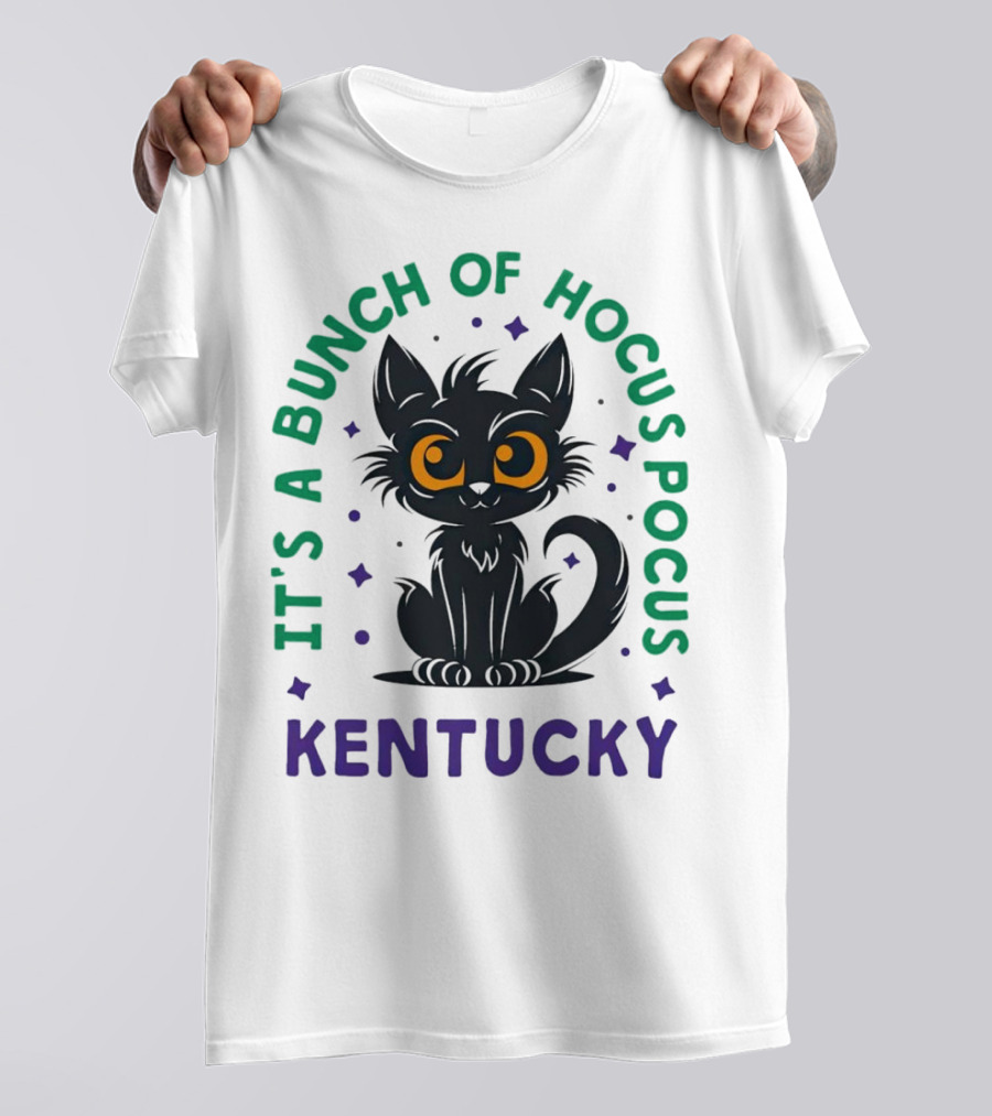 It's A Bunch Of Hocus Pocus Kentucky Black Cat T-Shirt