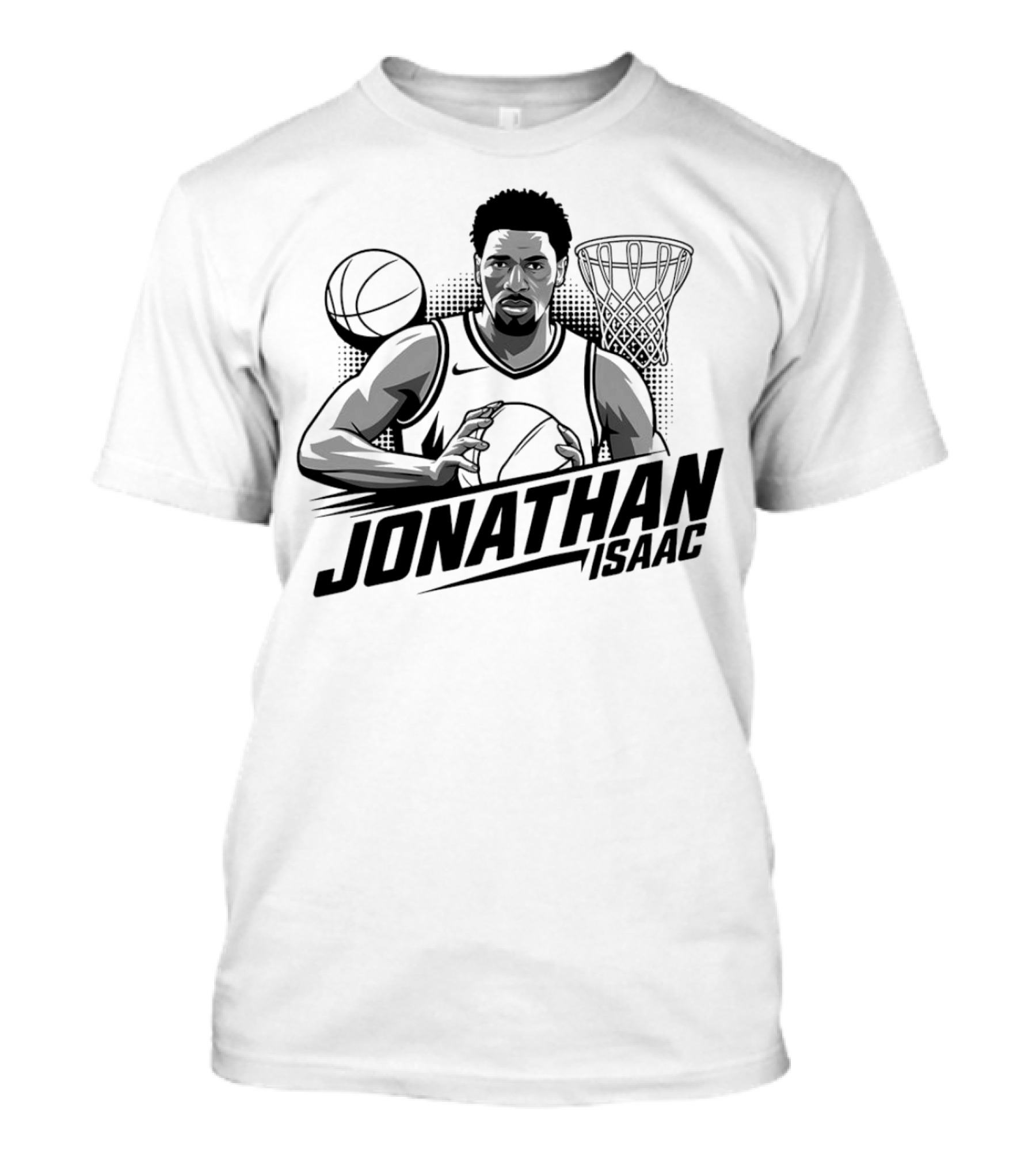 Jonathan Isaac Basketball Player Dunking With Hoop And Ball T-Shirt