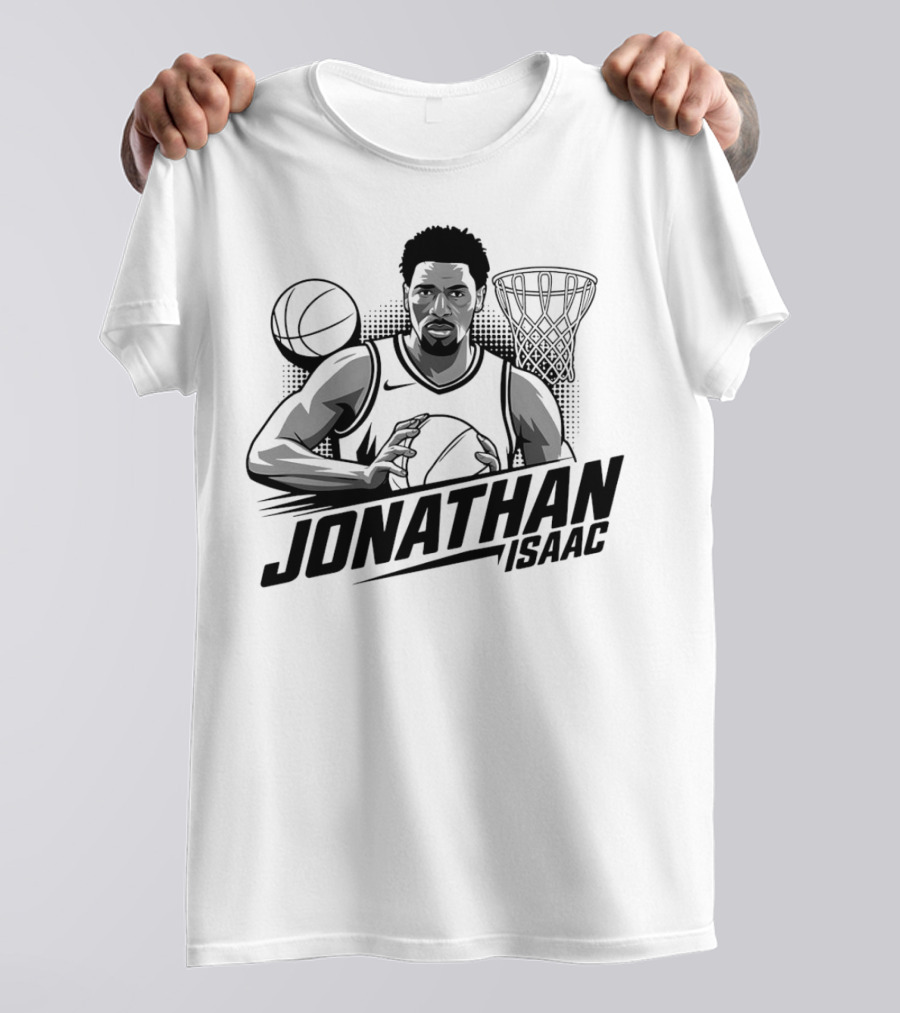 Jonathan Isaac Basketball Player Dunking With Hoop And Ball T-Shirt