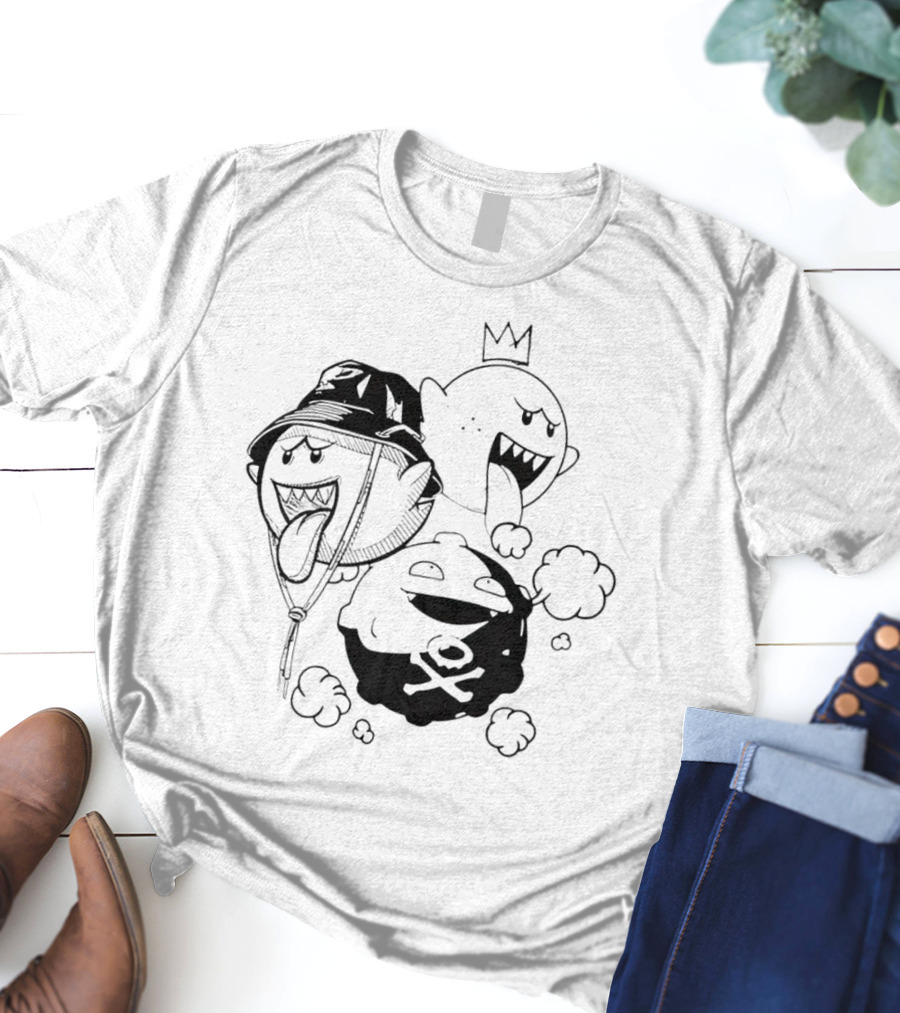 Kain Carter Bomb Squad Ghostly Trio With Crown And Bucket Hat T-Shirt