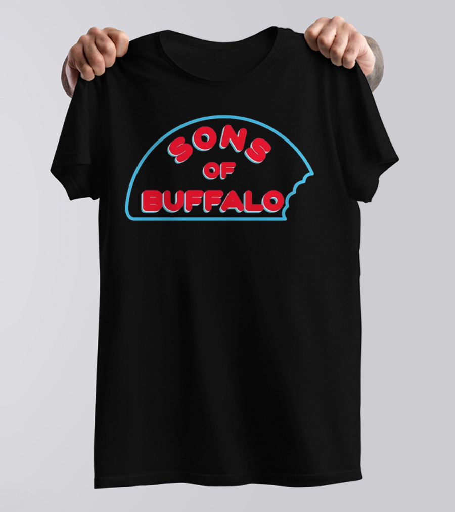 Buffalo Sons Retro Neon Style Bite T-Shirt