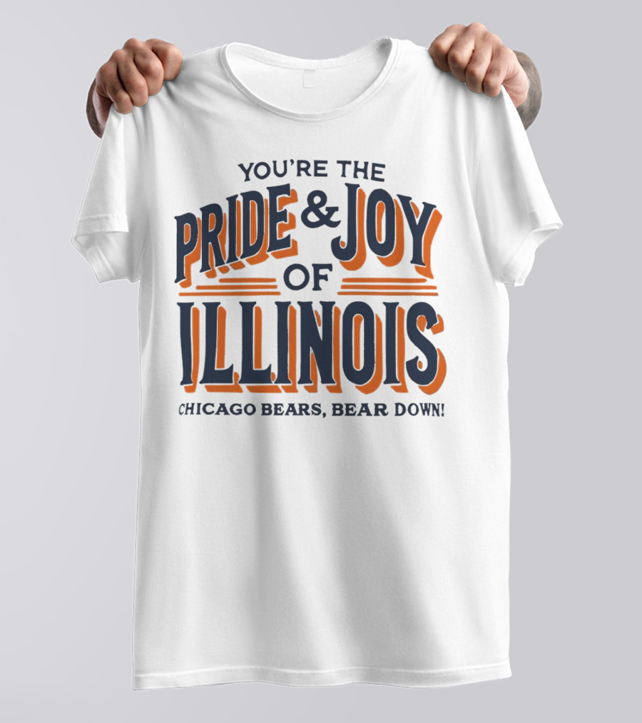 You're The Pride And Joy Of Illinois Chicago Bears Bear Down T-Shirt