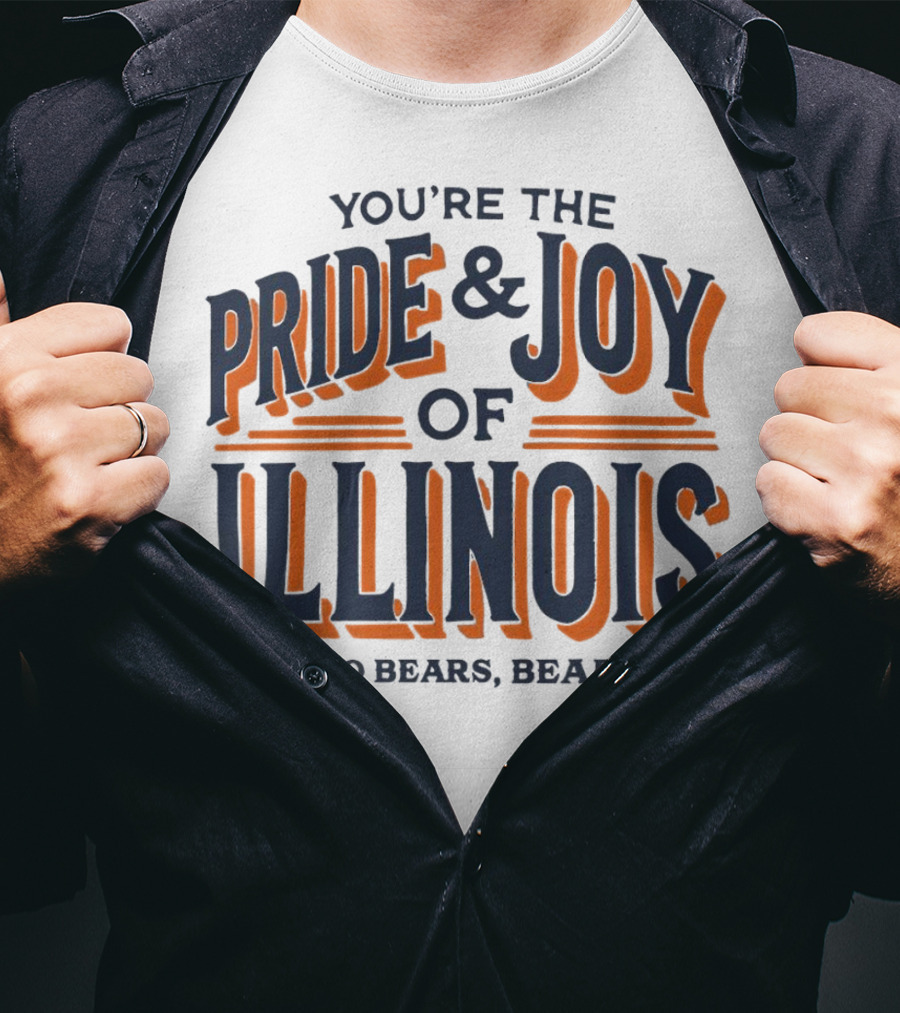 You're The Pride And Joy Of Illinois Chicago Bears Bear Down T-Shirt