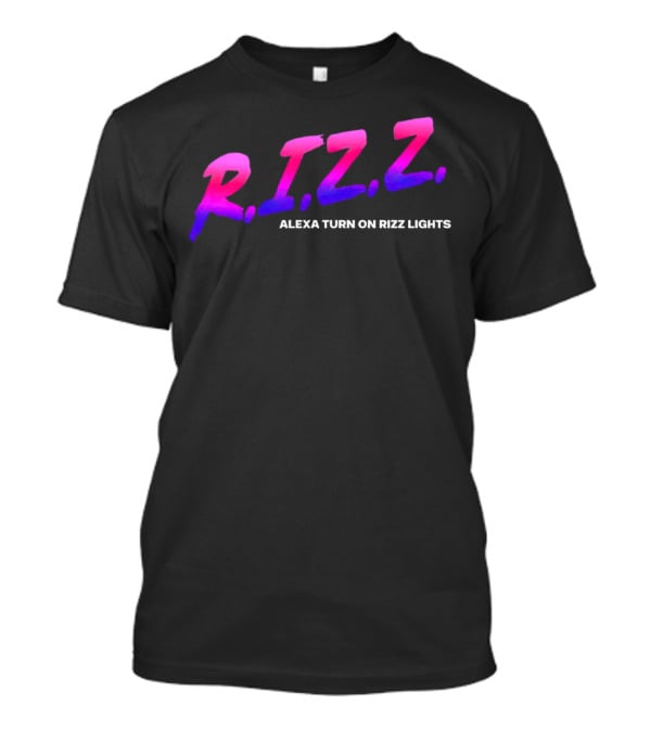 Rizz Alexa Turn On Rizz Lights Retro Gradient T-Shirt