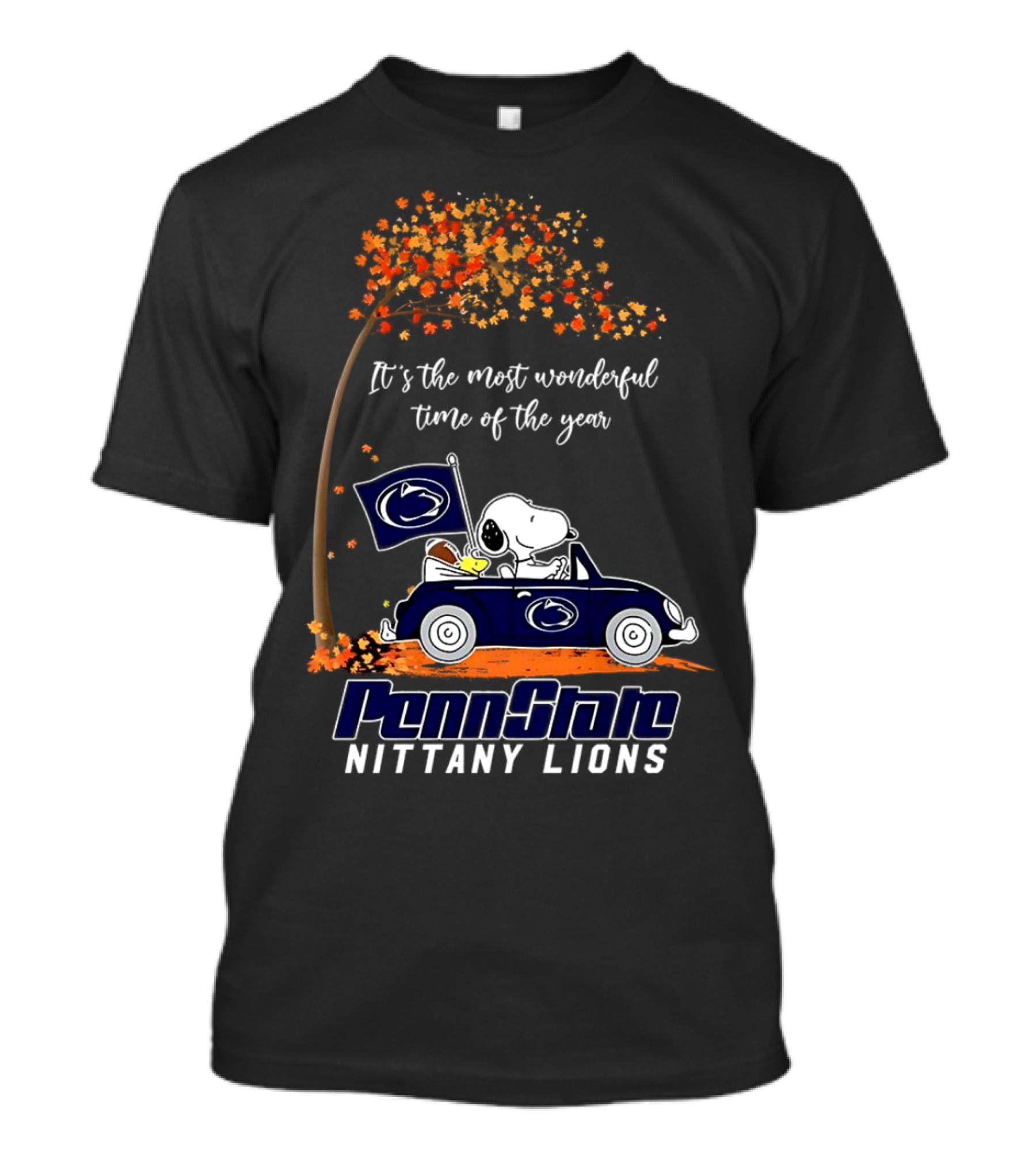 It's The Most Wonderful Time Of The Year Snoopy Driving Car Penn State Nittany Lions T-Shirt