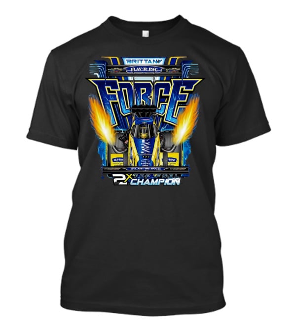 Brittany Force Flav-R-Pac FORCE 2X Top Fuel Champion T-Shirt
