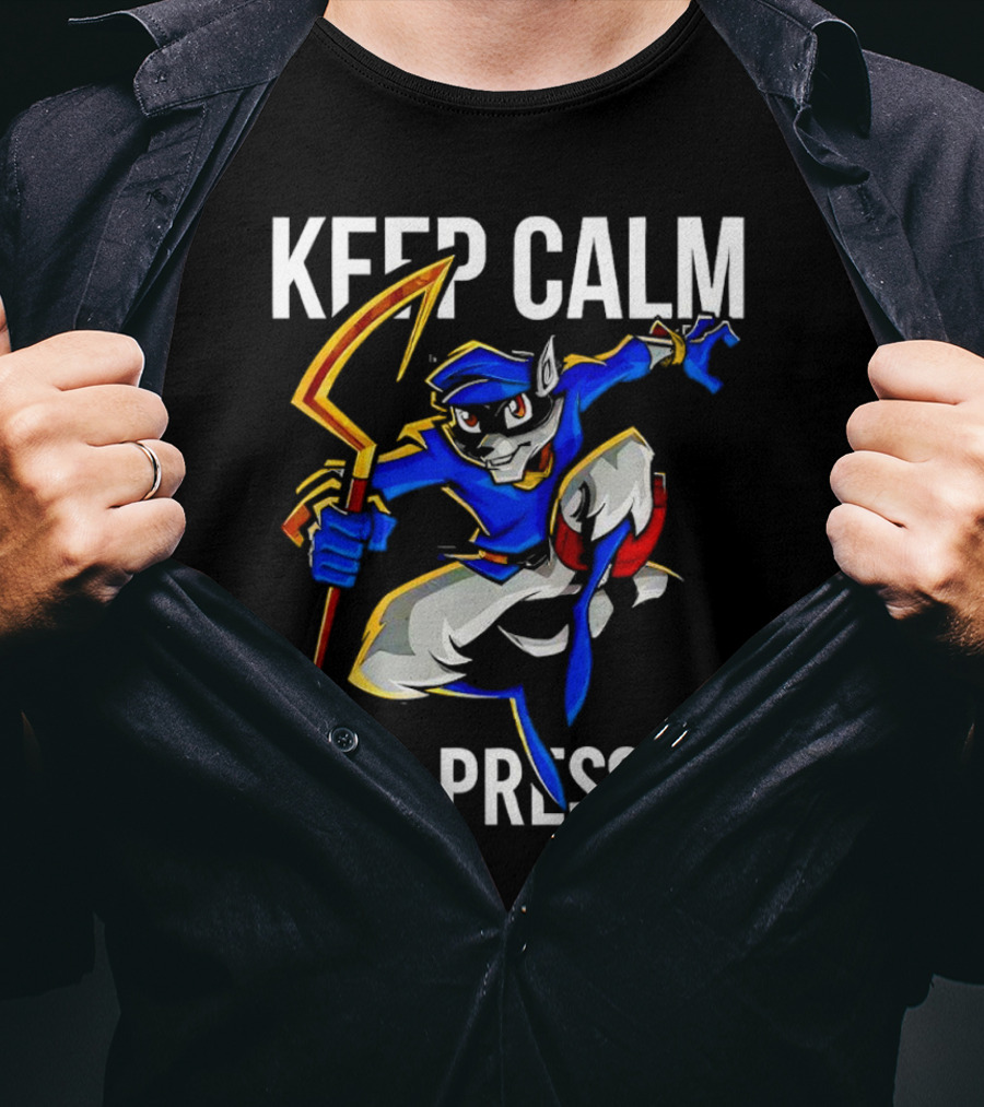 Keep Calm And Press O Sly Cooper T-Shirt