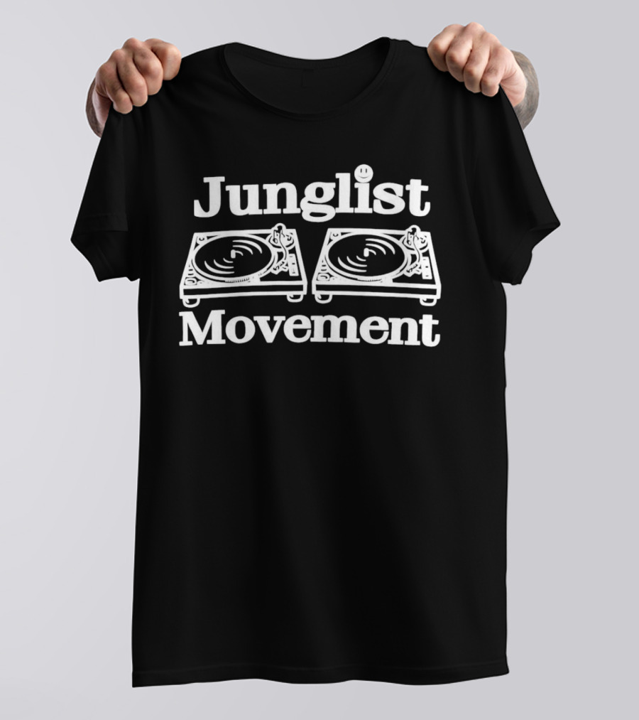 Junglist Movement Turntables Retro DJ Culture T-Shirt