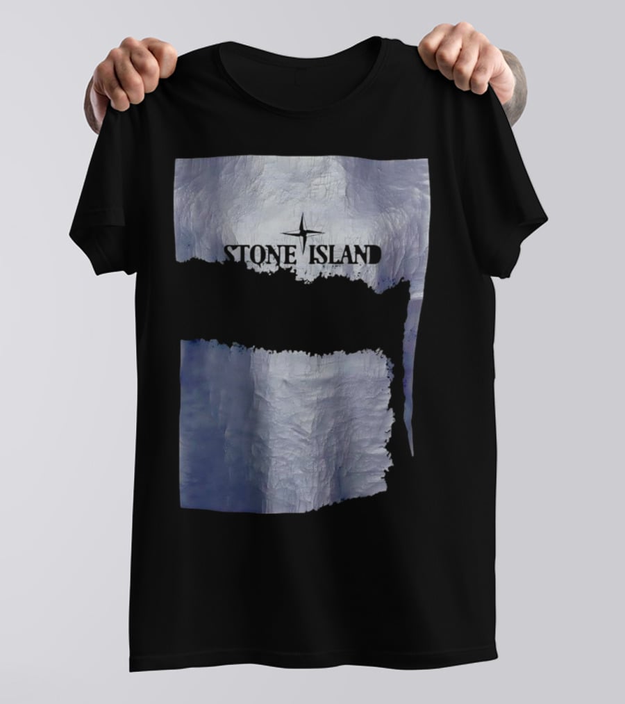 Stone Island Vintage Weathered Iceberg Texture T-Shirt